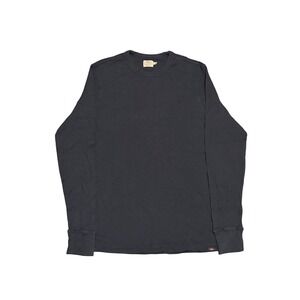 Faherty Brand Mens Long Sleeve Waffle Knit Thermal Shirt Navy Blue Size M